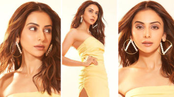 Rakul Preet Singh is ready to beat the heat in yellow mini summer dress worth Rs. 5,590 for Attack promotions