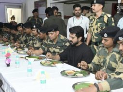 Ram Charan meets BSF Jawans in Amritsar; RRR chef cooks for soldiers