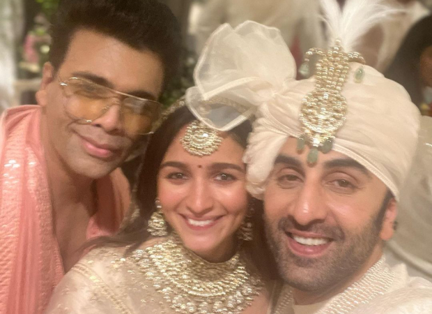 Ranbir Kapoor-Alia Bhatt Wedding: Karan Johar, Kareena Kapoor Khan, Karisma Kapoor, Riddhima Kapoor Sahni and more pose with newlyweds, see inside pics