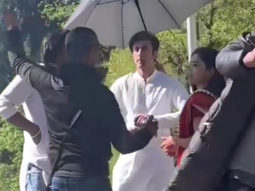 Ranbir Kapoor seen in white kurta, Rashmika Mandanna in a red saree in leaked pictures from the sets of Animal