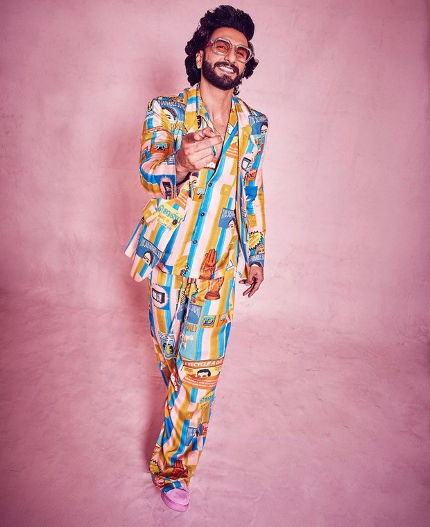 Ranveer Singh dons three-piece graphic-printed suit with Christian Louboutin pink shoes Rs. 78,287 to the trailer launch of Jayeshbhai Jordar Ranveer Singh dons three-piece graphic-printed suit with Christian Louboutin pink shoes Rs. 78,287 to the trailer launch of Jayeshbhai Jordar