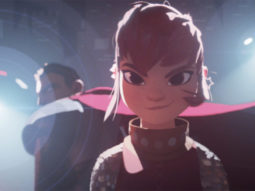 Riz Ahmed and Chloe Grace Moretz star in animated movie Nimona at Netflix