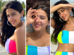 Sara Ali Khan looks like the perfect beach babe in multi-coloured bandeau bikini set worth Rs. 6,720