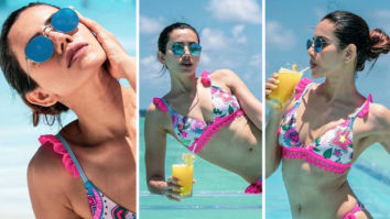 Sonnalli Seygall sets the temperature soaring in multi-coloured skimpy bikini in Maldives