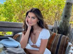 Tara Sutaria looks serene in plunging neckline crop top and skirt as she enjoys her tropical vacation with boyfriend Aadar Jain