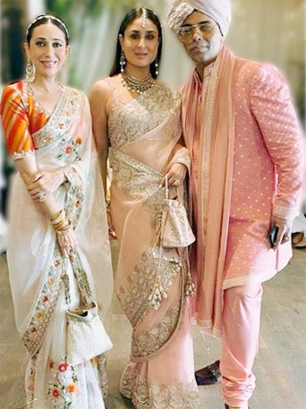 Ranbir Kapoor-Alia Bhatt Wedding: Kareena Kapoor Khan, Karisma Kapoor and Karan Johar turn baaraatis in gorgeous ensembles