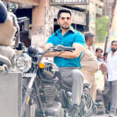 Varun Dhawan unveils first look of Bawaal; drives a Royal Enfield bike in Kanpur