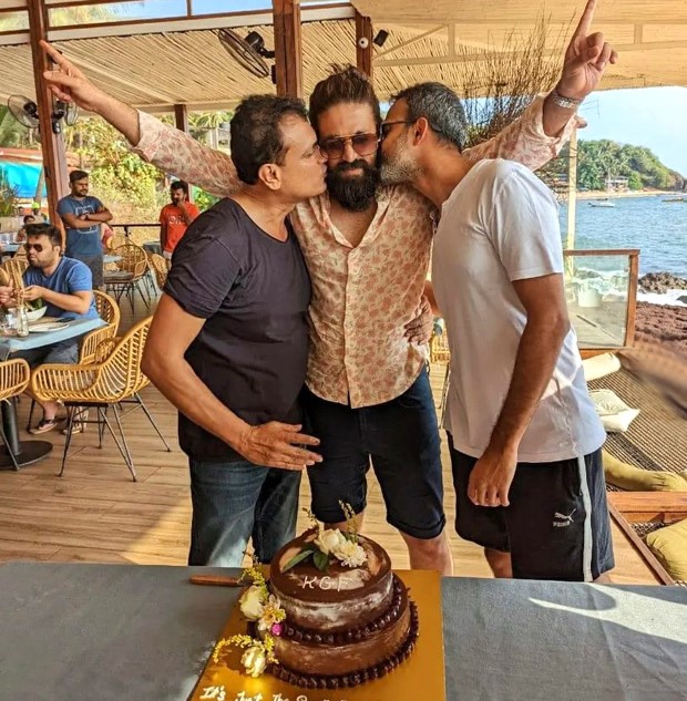 Yash, Prashanth Neel, and Vijay Kiragandur cut cake, toast to the global success of KGF – Chapter 2: ‘This is only the beginning’ Yash, Prashanth Neel, and Vijay Kiragandur cut cake, toast to the global success of KGF – Chapter 2: ‘This is only the beginning’