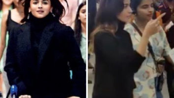 Alia Bhatt spotted running inside an airport with a luggage trolley while shooting for Rocky Aur Rani Ki Prem Kahani; watch