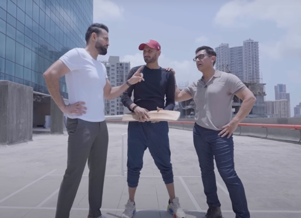 Aamir Khan gets clean bowled by Harbhajan Singh, Irfan Pathan jokingly gives him cricket advice - "“Last time we played cricket, you got out on my very first ball"