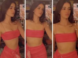 Ananya Panday amps up the glam quotient in pink bralette and mini skirt worth Rs. 2,250 for her dinner date with Shanaya Kapoor and Janhvi Kapoor