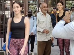 Ananya Panday makes an elderly fan happy with a selfie and autograph, watch video