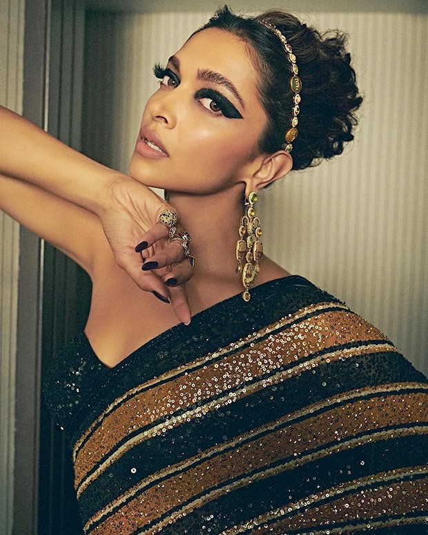 Cannes 2022: Deepika Padukone enchants in Sabyasachi sequin saree inspired by majestic Bengal Tiger on the red carpet as jury member  Cannes 2022: Deepika Padukone enchants in Sabyasachi sequin saree inspired by majestic Bengal Tiger on the red carpet as jury member
