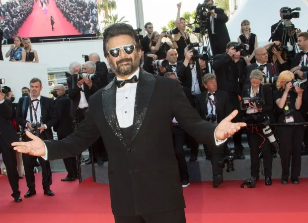 Cannes 2022: R Madhavan dons all-black suit by Manish Malhotra for the red carpet as he promotes Rocketry: The Nambi Effect Cannes 2022: R Madhavan dons all-black suit by Manish Malhotra for the red carpet as he promotes Rocketry: The Nambi Effect