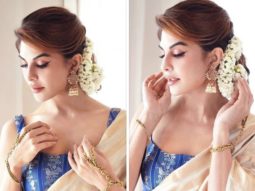 Jacqueline Fernandez Looks Gorgeous in a Saree, Asks Fans If They Have Heard Her Latest Song RaRaRakkamma