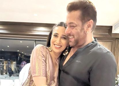 413px x 300px - Karisma Kapoor gives Salman Khan a tight hug at Eid party; fans say â€œPlease  get marriedâ€ : Bollywood News - Bollywood Hungama