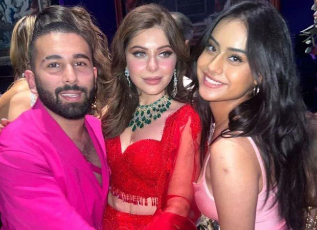 Nysa Devgn makes a gorgeous appearance in a pink bodycon gown for Kanika Kapoor's wedding reception