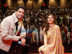 Photos: Adivi Sesh and Saiee Manjrekar snapped at Major song ‘Saathiya’ launch at a college in Pune