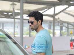 Photos: Adivi Sesh spotted at the Delhi airport for the special preview of the trailer of Major