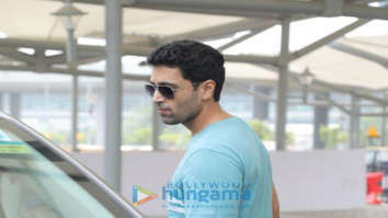 Photos: Adivi Sesh spotted at the Delhi airport for the special preview of the trailer of Major