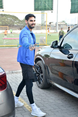 Photos: Ahan Shetty, Dino Morea, Abhishek Bachchan and others snapped during a football match in Bandra