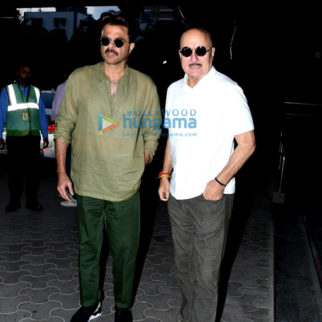 Photos: Anil Kapoor, Anupam Kher and Ramesh Taurani snapped at PVR Icon post a screening of RRR