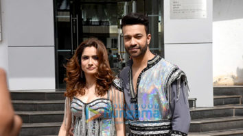 Photos: Ankita Lokhande and her husband pose for photographs on sets of the show Smart Jodi