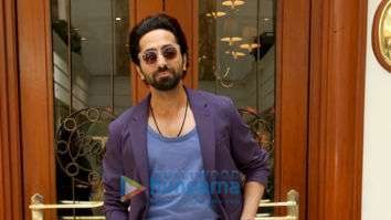 Photos: Ayushman Khurrana and Andrea Kevichusa snapped during the promotions of Anek in Delhi