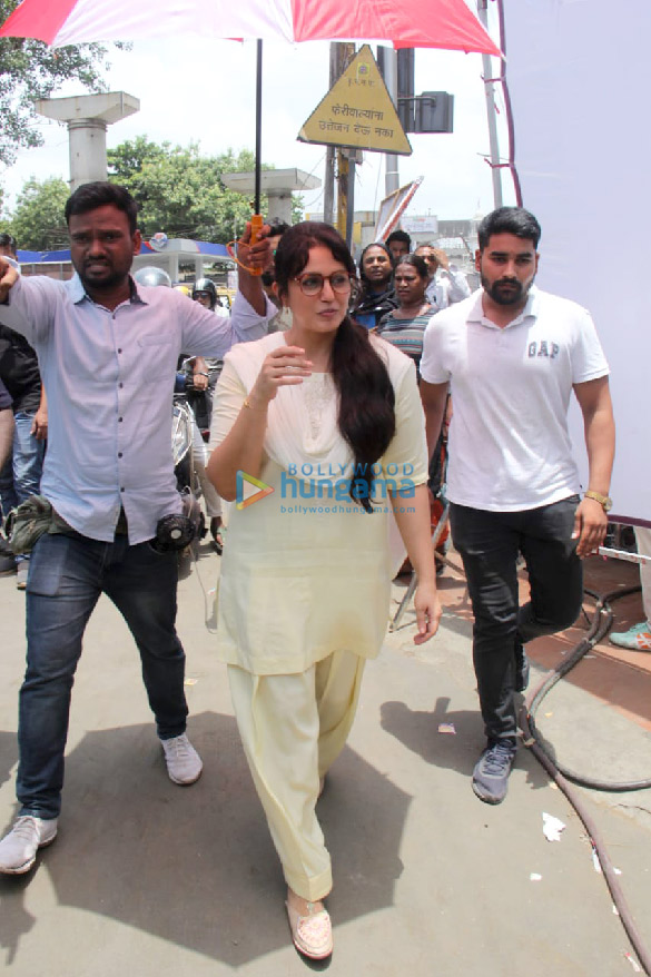 photos huma qureshi snapped on the sets of tarla in bandra 1