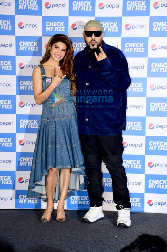 photos jacqueline fernandez and badshah snapped at the pepsi anthem song launch4 4