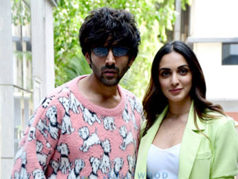 Photos: Kartik Aaryan and Kiara Advani spotted promoting Bhool Bhulaiyaa 2