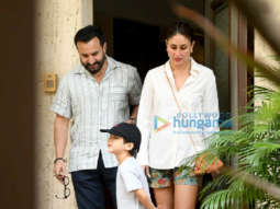 Photos: Saif Ali Khan, Kareena Kapoor Khan and Taimur Ali Khan spotted in Bandra