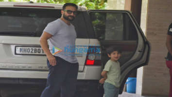 Photos: Saif Ali Khan and Taimur Ali Khan spotted in Bandra