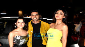 Photos: Shilpa Shetty, Abhimanyu Dassani and Shirley Setia snapped during the promotions of Nikamma