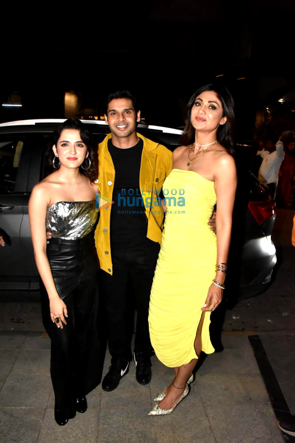Photos: Shilpa Shetty, Abhimanyu Dassani and Shirley Setia snapped during the promotions of Nikamma