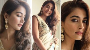 Pooja Hegde is a sight to behold in kalamkari saree and sleeveless blouse worth Rs. 1 lakh
