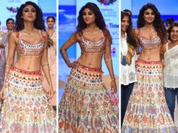 Shilpa Shetty sets the hearts racing as a showstopper in Gopivaid’s multi-colour lehenga at Bombay Times Fashion Week 2022