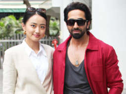 Spotted: Ayushmann Khurrana and Andrea Kevichusa promoting Anek at T-series