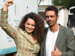 Spotted: Kangana Ranaut, Arjun Rampal and Sharib Hashmi promoting Dhaakad on The Kapil Sharma Show
