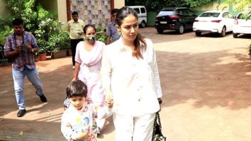 Spotted: Mira Rajput with her son Zain Kapoor at Bandra, Mumbai