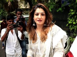 Spotted: Raveena Tandon at an exhibition in Bandra, Mumbai