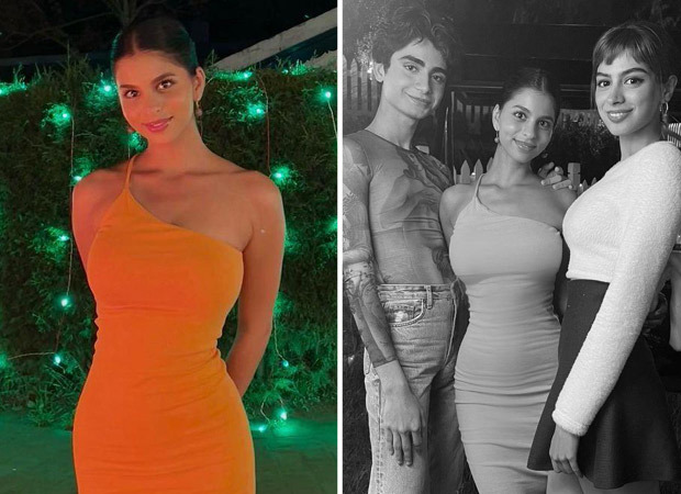 Suhana Khan Stuns In An Orange Bodycon Dress As She Celebrates 22nd Birthday With The Team Of 