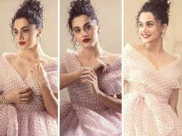 Taapsee Pannu dresses up in a pink polka-dot dress worth Rs.46,000 inspired by Bridgerton for the IWMBuzz Digital Awards 2022