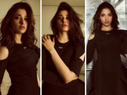 Tamannaah Bhatia turns up the heat in a black ruffled maxi dress as she steps out in the city