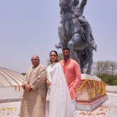 Akshay Kumar, Manushi Chhillar, Dr. Chandraprakash Dwivedi pay tribute to Samrat Prithviraj at Rai Pithora in Delhi, see pics