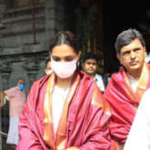 Deepika Padukone and father Prakash Padukone visit Tirupathi to seek blessings, see pictures