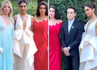 Deepika Padukone poses alongside Rami Malek and Yasmine Sabri, impresses in ruffled white gown with plunging neckline