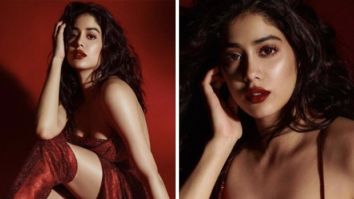 Janhvi Kapoor slays in red backless gown & knee-high boots for Good Luck Jerry promotions