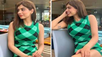 Khushi Kapoor is a hot sight to behold in Zara’s body-con ribbed knit dress worth Rs.2,590 in her latest photo-shoot