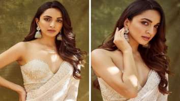 Kiara Advani is sight of sheer grace in a white saree and a corset-inspired blouse for Jug Jug Jeeyo promotions